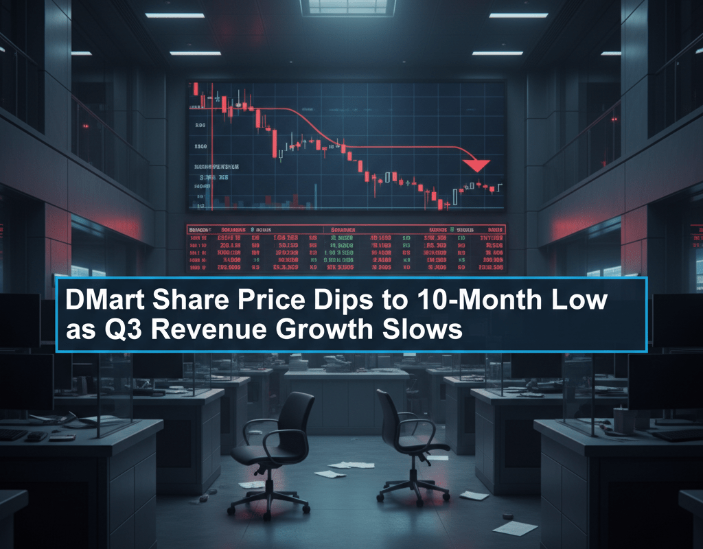 DMart Share Price Dips to 10-Month Low as Q3 Revenue Growth Slows | Stock Market Today