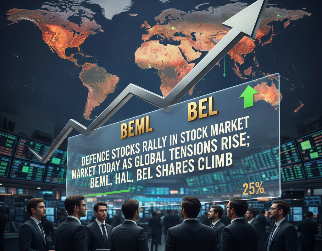 Defence Stocks Rally in Stock Market Today as Global Tensions Rise; BEML, HAL, BEL Shares Climb