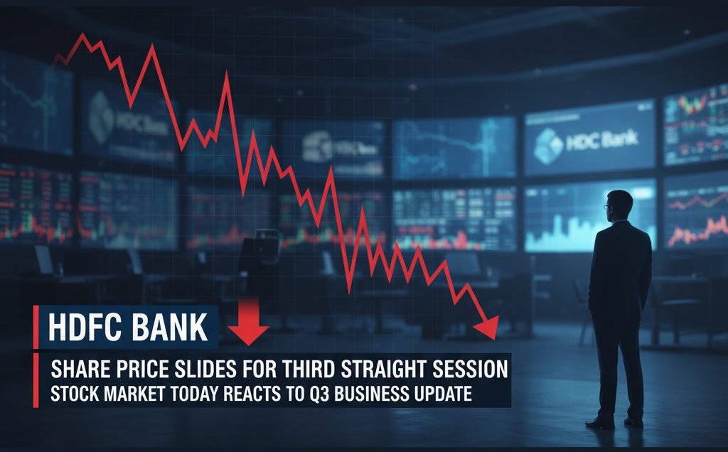HDFC Bank Share Price Slides for Third Straight Session as Stock Market Today Reacts to Q3 Business Update