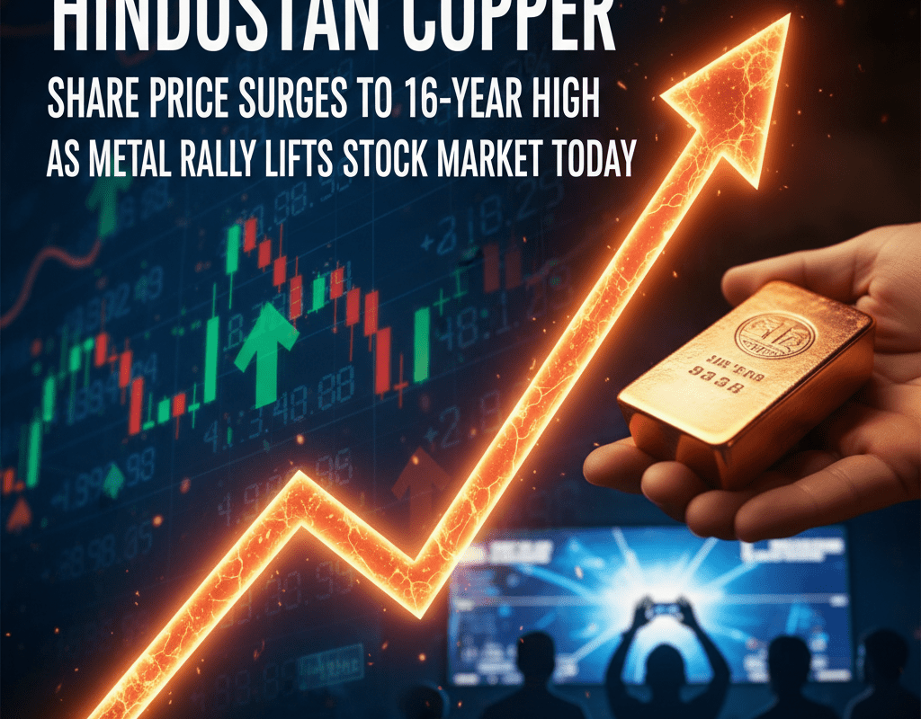 Hindustan Copper Share Price Surges to 16-Year High as Metal Rally Lifts Stock Market Today