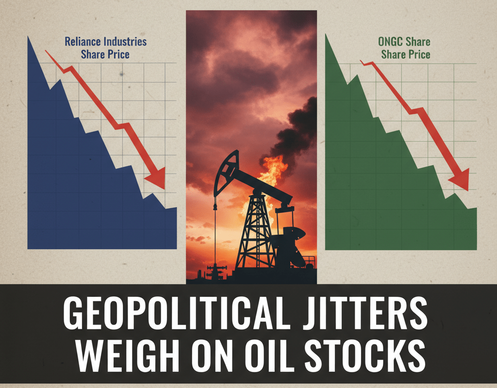 Reliance Industries and ONGC Share Price Slip as Geopolitical Jitters Weigh on Oil Stocks
