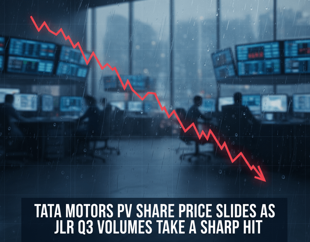 Tata Motors PV Share Price Slides as JLR Q3 Volumes Take a Sharp Hit | Stock Market Today