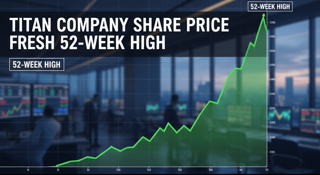 Titan Company Share Price Hits Fresh 52-Week High as Stock Market Today Reacts to Strong Q3 Growth