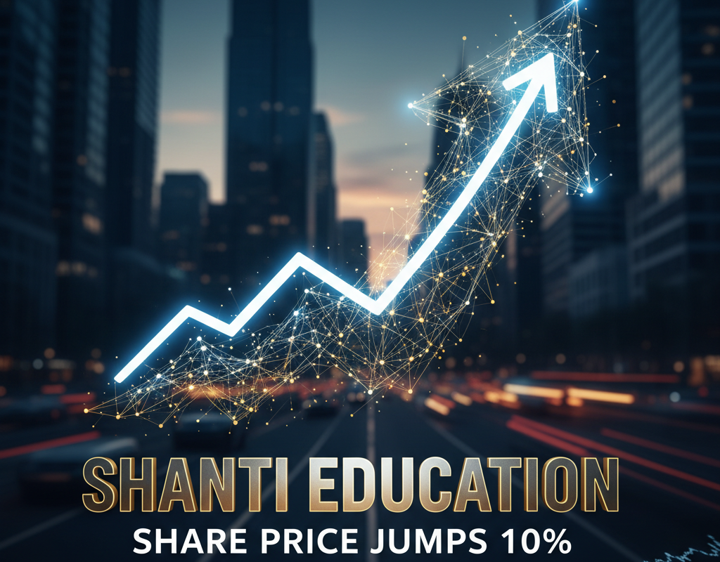 Shanti Education Share Price Jumps 10% as Stock Market Today Remains Under Pressure