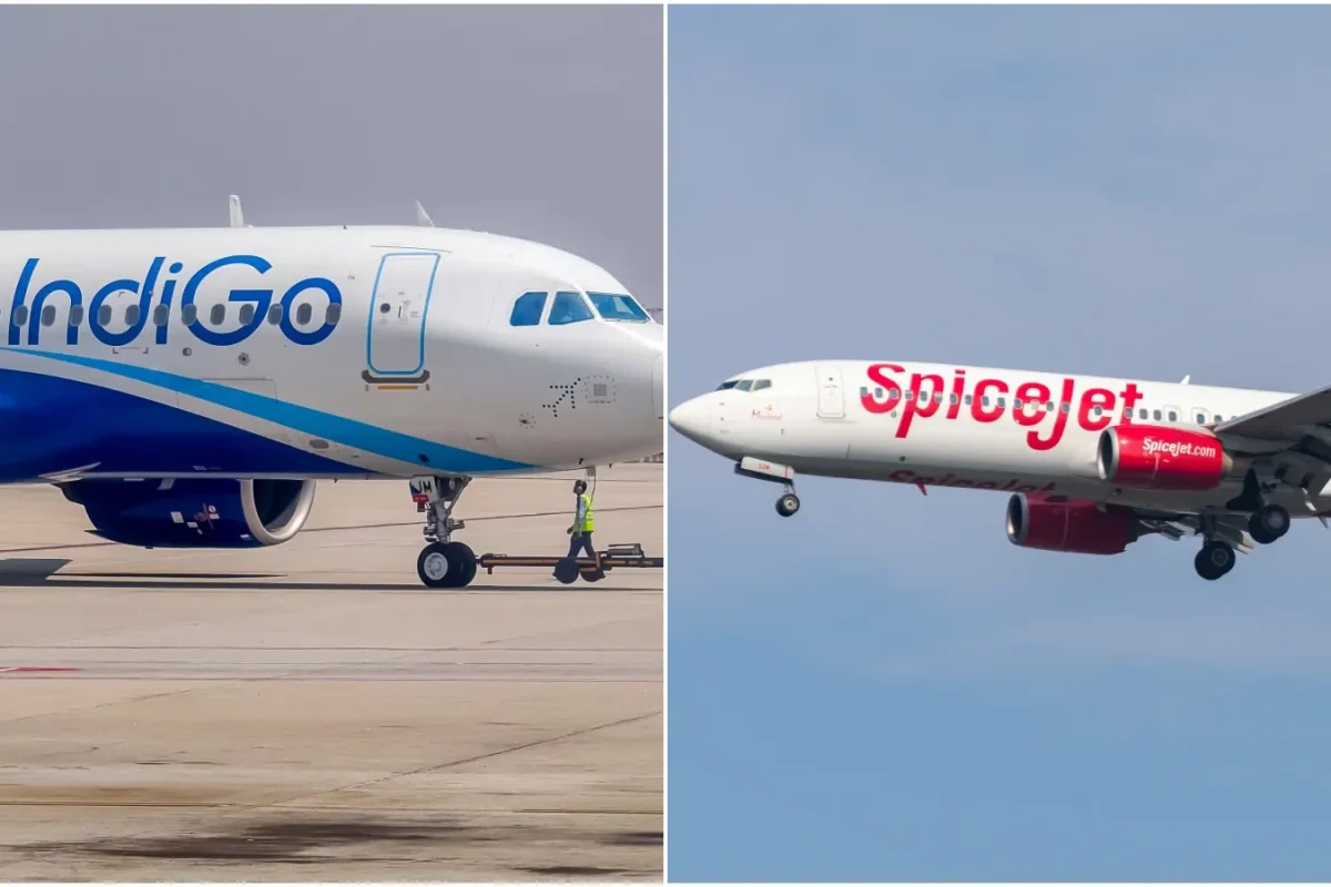 IndiGo, SpiceJet Share Price Slide Up to 5% as Crude Oil Spike Rocks Stock Market Today