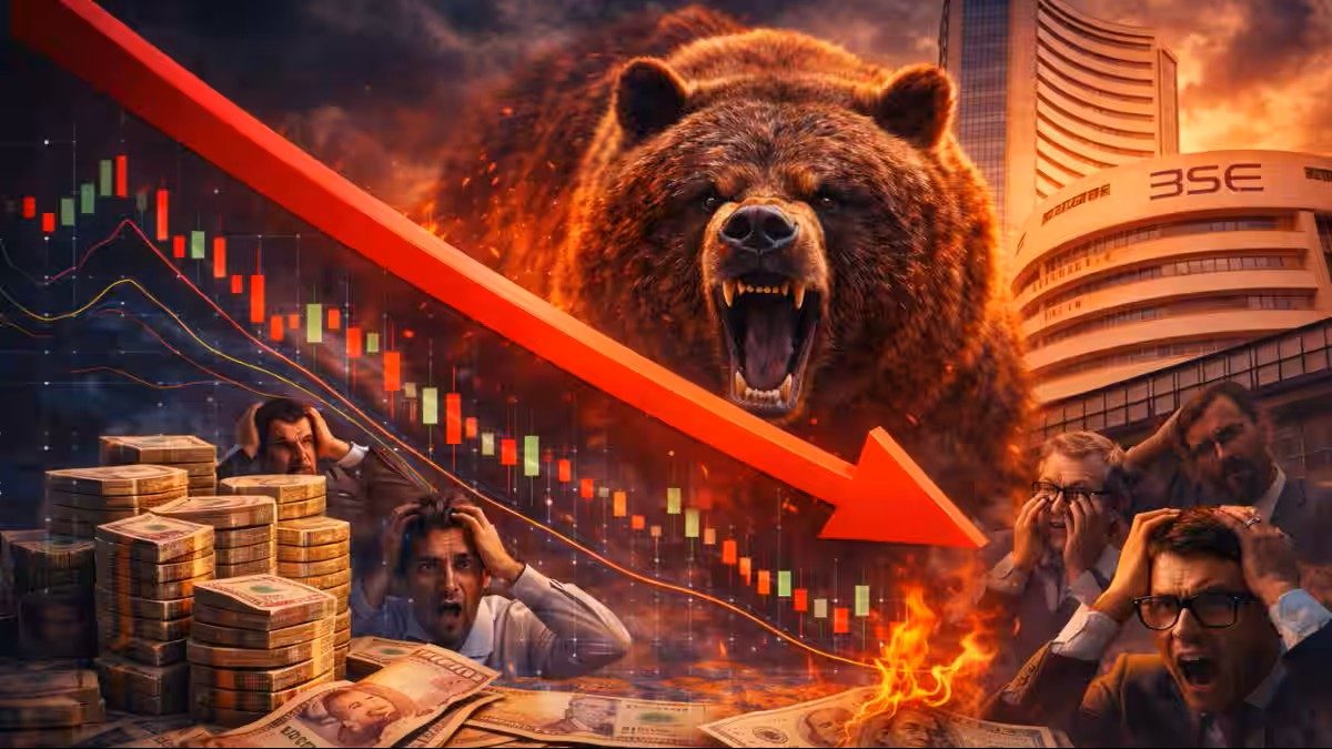 Stock Market Crash: Over 850 Stocks Hit 52-Week Lows as Sensex Slumps 2,037 Points in Three Sessions | Stock Market Today