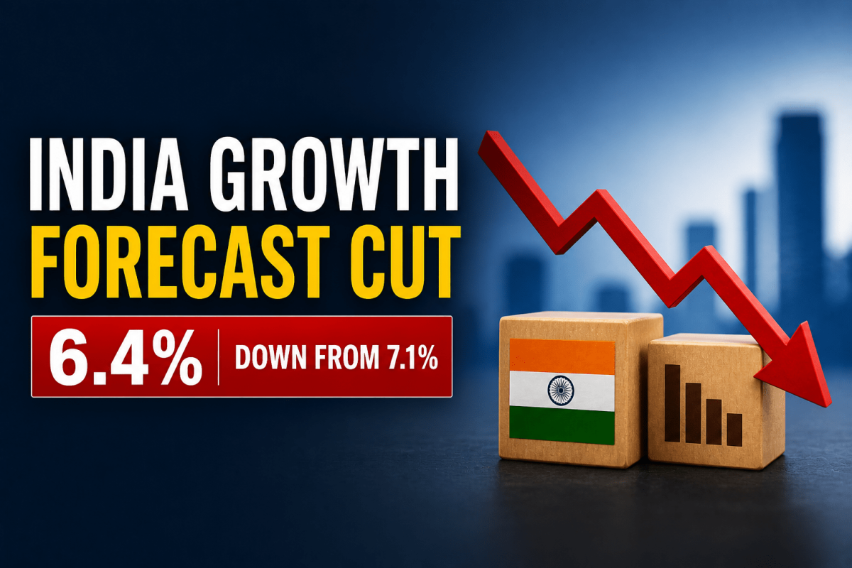 India growth forecast cut