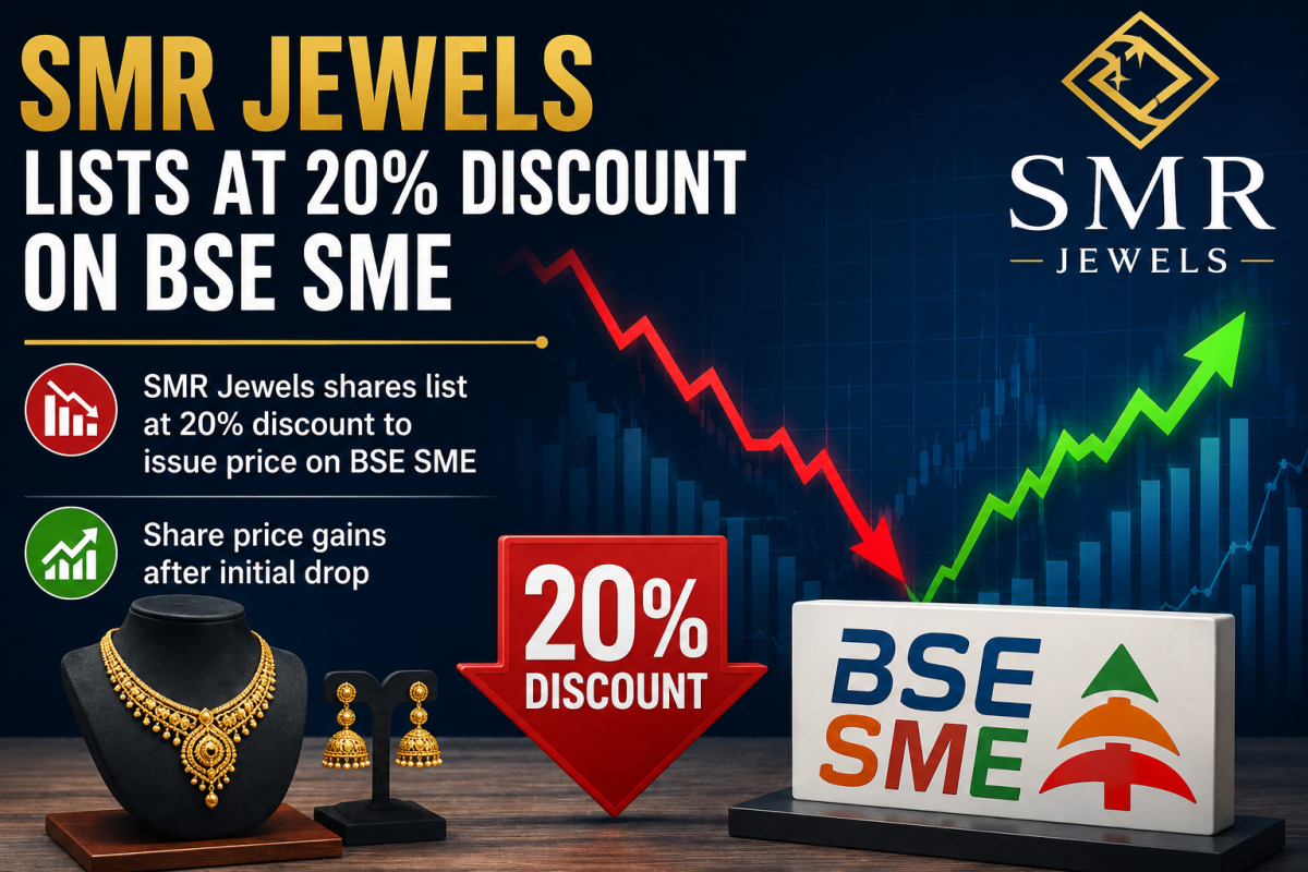 SMR Jewels BSE listing and discount
